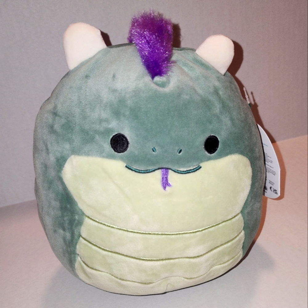 MAGTUS 🐉 Green Iridescent Basilisk Original Squishmallow by Kelly Toy ☆》NWT《☆